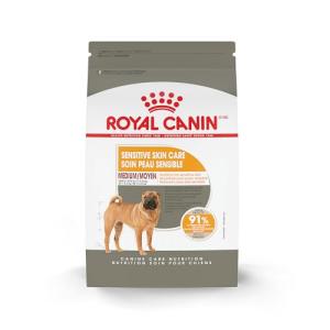 Royal Canin Canine Care Nutrition Medium Sensitive Skin Care Adult Dry Dog Food, 17 lb Bag