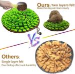 Pet Snuffle Mat for Dogs,Interactive Feed Puzzle for Boredom,Encourages Natural Foraging Skills for Cats Rabbits Dogs Bowl, Dog Treat Dispenser Indoor Outdoor Stress Relief,Travel Portable and Compact