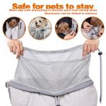 Dog Carrier Sling,Dog Carriers for Small Dogs & Cats Up to 20lbs,Puppy Carrying Backpack Pet Purse with Pockets,Adjustable Shoulder Strap,Hands Free for Travel (Grey)