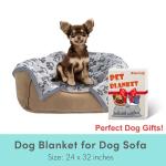 Stuffed Small Dog Blanket for Puppy Cat Bed, Washable Indoor Dog Beds & Furniture, Soft 24 * 32 inches Blanket Small Pet Supplies