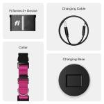 New Fi Series 3+ Smart Dog Tracker Collar [6 Month Membership Included] GPS Tracker for Dogs with Health & Behavior Monitoring, Escape Alerts, Waterproof, LED, Apple Watch Compatible (Pink, Large)