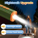 Dog Bark Deterrent Device 3X Anti Barking Device for Dogs, 5 Modes Stop Neighbors Dog Barks No More Safe for All Dogs 50FT Bark Control Indoor Outdoor with Flashlight,Rechargeable Training Device