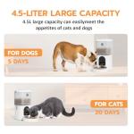 Romiromi 7L 2-in-1 Automatic Cat Feeder with Camera and Water Fountain Dispenser 1080P HD Video 2.4G&5G WiFi Timed Auto Feeder with APP Control,Multiple Cats, Detachable for Easy Clean-White