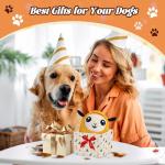 Huimpet Interactive Moving Dog Toys, 2025 Upgraded Jumping Squeaky Moving Dog Ball, Rechargeable Plush Chew Toys for Small/Medium/Large Dogs to Keep Them Busy (Orange)