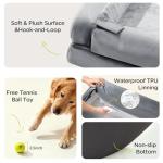 Extra Large Dog Bed, Orthopedic XL Washable Memory Foam Bed for Big Dogs Waterproof Pet Couch Sofa Bolster with Removable Cover, Non-Slip Bottom, Tennis Ball Toy, 42x30