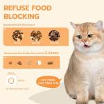 Romiromi 7L 2-in-1 Automatic Cat Feeder with Camera and Water Fountain Dispenser 1080P HD Video 2.4G&5G WiFi Timed Auto Feeder with APP Control,Multiple Cats, Detachable for Easy Clean-White