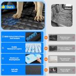 Dog Car Seat Cover for Back Seat with Hard Bottom,Waterproof Back Seat Extender for Dogs,Dog Hammock Dogs Bed for Cars, SUVs,Pet Seat Cover for Back Seat Holds 400lbs with Mesh Window & Pocket