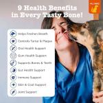 Zesty Paws Dental Bones - Fights Tartar & Plaque - Gum, Teeth & Bone Health - Cinnamon for Dog Breath - Immune, Joint, Gut, Skin & Coat Support - Omega 3 EPA & DHA and Calcium - Small Dogs - 28 ct