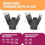 Active Pets Black Standard Dog Car Hammock Back Seat Cover, Waterproof Backseat Cover Protector for Truck Bench Rear of Sedans or SUVs, Essential Pet Supplies Vacuum or Wipe Clean, Machine Washable