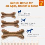 Zesty Paws Dental Bones - Fights Tartar & Plaque - Gum, Teeth & Bone Health - Cinnamon for Dog Breath - Immune, Joint, Gut, Skin & Coat Support - Omega 3 EPA & DHA and Calcium - Small Dogs - 28 ct