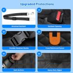 Dog Car Seat Cover for Back Seat with Hard Bottom,Waterproof Back Seat Extender for Dogs,Dog Hammock Dogs Bed for Cars, SUVs,Pet Seat Cover for Back Seat Holds 400lbs with Mesh Window & Pocket