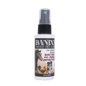 BANIXX Horse and Pet Care Spray, Skin Support for Horses, Dogs, and Cats, Alcohol-Free, Non-Staining, No Odor, Made in USA, All-Weather Formula (2 oz)
