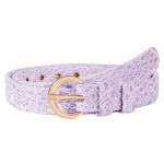Bobotails Lavender Lace Women Belt – Matching Dog Harness and Leash Set Style,Adjustable Fashion Belt for Pet Moms, Casual & Dress Outfits (Fit Pant 24-29in, Solid)