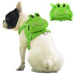 IDOMIK Dog Backpack Harness, No-Pull Dog Backpack with D-Ring for Small Medium Dogs, Cute Self Carrier Backpack for Dogs to Wear, Adjustable Dog Harness Backpack for Traveling Camping Hiking, Frog, S