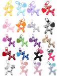 FANEVER Jelly Balloon Dog Keychain Bulk for Women Teen Girls Cute Designer Bag Charm for Backpack Purse Tote Handbag Bookbag (20 Pack-Multicolor 01)