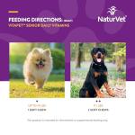 NaturVet VitaPet Senior Daily Vitamin Dog Supplements Plus Glucosamine – Includes Full-Spectrum Vitamins, Minerals – Joint Support for Older, Active Dogs – 120 Ct. Soft Chews