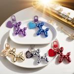 FANEVER Jelly Balloon Dog Keychain Bulk for Women Teen Girls Cute Designer Bag Charm for Backpack Purse Tote Handbag Bookbag (20 Pack-Multicolor 01)