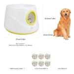 ZAPELL Automatic Dog Ball Launcher with 6 ETPU Balls, White, Adjustable Distance 20-45ft, USB Rechargeable, Interactive Pet Toy-Blue (Yellow)