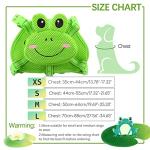 IDOMIK Dog Backpack Harness, No-Pull Dog Backpack with D-Ring for Small Medium Dogs, Cute Self Carrier Backpack for Dogs to Wear, Adjustable Dog Harness Backpack for Traveling Camping Hiking, Frog, S