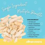 Hotspot Pets Freeze Dried Chicken Treats for Cats & Dogs -1LB Big Bag- Made in USA - Single Ingredient - Resealable Bag, All Natural Grain-Free Chicken Breast- Perfect for Training, Topper or Snack