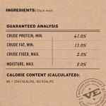 Vital Essentials Freeze-Dried Raw Duck Neck Dog Treat & Natural Chew, 1-Pack | Single Ingredient Dog Treat for Light Chewers | Made in USA