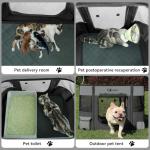 Siedihit Dog Cat Playpen, Pet Puppy Portable Pens for Outdoor Travel Crate, Indoor After Surgery Use, Foldable Dog Kennel Tent for Rabbit or Small Animals and Tent Stakes (Dark Grey, Small)