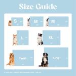 LE SURE Waterproof Puppy Blanket for Small Dogs - Washable Double Sided Dog Blankets with Warm Jacquard Shag and Soft Sherpa Fleece, Pet Cat Blanket for Couch Protection, 3D Textured Cloud, Blue