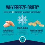 Stewart Chicken Breast Dog Treats, 14.8 oz, ~280 Pieces, Freeze Dried Raw, Single Ingredient, 74% Protein Training Treats or Meal Topper in a Value Size Resealable Tub, Grain Free, Gluten Free