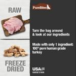 PureBites Turkey Freeze Dried Dog Treats, 1 Ingredient, Made in USA, 2.47oz