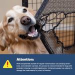 QUIBBLICK 36 Inch Soft Dog Crates, Portable Travel Crate for Large Dogs, 3-Door Foldable Soft Kennel with Mesh Windows for Indoor & Outdoor Travel, with Blanket and a Foldable Bowl