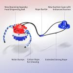 Interactive Dog Toys Aggressive Chewer Suction Cup Tug of War, Indestructible Puzzle Toys & Treat Dispensing Ball for Dog Enrichment