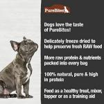 PureBites Turkey Freeze Dried Dog Treats, 1 Ingredient, Made in USA, 2.47oz