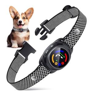 Bark Collar for Small Medium Dogs, Dog Bark Collar with Beep Vibration, IP67 Waterproof Rechargeable Barking Collar with 7 Adjustable Sensitivity (Classic Black)