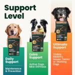 VetriScience Extra Strength Healthy Hip & Joint Chews, GlycoFlex Glucosamine and Green-Lipped Mussel Joint Support Supplement for Small Breed Dogs, Soothe Joint Discomfort, Chicken, 60 Count