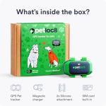 Dog GPS Tracker - Real-Time Location Tracking Device with App - Smart Alerts & Geo-Fence - Collar-Compatible, Waterproof - Long-Life Battery - 4G Built-in SIM - iOS & Android (Subscription Required)
