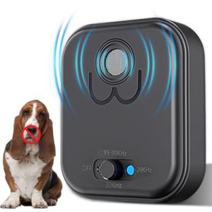 Haoion Dog Barking Deterrent Devices, Auto Ultrasonic Control with 3 Modes - Stop Barking Training Device for Indoor & Outdoor Use - Rechargeable Ultrasonic Bark Box