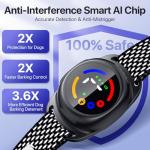 Bark Collar for Small Medium Dogs, Dog Bark Collar with Beep Vibration, IP67 Waterproof Rechargeable Barking Collar with 7 Adjustable Sensitivity (Classic Black)