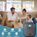 Haoion Dog Barking Deterrent Devices, Auto Ultrasonic Control with 3 Modes - Stop Barking Training Device for Indoor & Outdoor Use - Rechargeable Ultrasonic Bark Box
