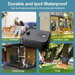 Haoion Dog Barking Deterrent Devices, Auto Ultrasonic Control with 3 Modes - Stop Barking Training Device for Indoor & Outdoor Use - Rechargeable Ultrasonic Bark Box