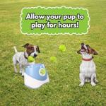 Simple Spree Goods Automatic Ball Launcher for Small, Medium Dog/Puppy with 6 Small Tennis Balls