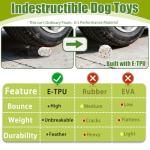 Magicorange 6 Pack Dog Toy Balls 2.2 Inch, ETPU Dogs Balls for Automatic Dog Ball Launcher (White)