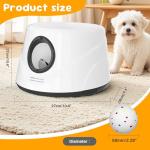 PUPIHOM Automatic Ball Launcher, Interactive Fetch Toy for Small Medium Dogs, Adjustable 20-40ft Rechargeable Tennis Thrower for Indoor Outdoor Fun, Physical Exercise and Brain Training(Grey)