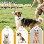 PUPIHOM Automatic Ball Launcher, Interactive Fetch Toy for Small Medium Dogs, Adjustable 20-40ft Rechargeable Tennis Thrower for Indoor Outdoor Fun, Physical Exercise and Brain Training(Grey)