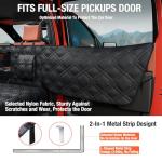 Surfcabin Truck Back Seat Extender for Dogs – Waterproof Full Size Pickup Pet Seat Cover with Door Protection, Hard Bottom Holds 420 lbs Dog Hammock for F150, RAM 1500 & More