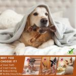 MOXIKIA Dog Chew Toys for Aggressive Chewers Almost Indestructible Dog Toys,Bacon Flavor,Tough Dog Bone Toys for Medium/Large Breed Dogs,Best Chew Toys to Keep Them Busy