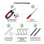 Guzekier Pet Dog Grooming Hammock Harness for Cats & Dogs, Dog Sling for Grooming, Dog Hammock Restraint Bag with Nail Clippers/Trimmer, Nail File, Pet Comb,Ear/Eye Care