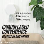 Leash Boss Dog Poop Bag Dispenser Wall Mount with Container for Extra Storage, Doggy Bag Holder for Pet Waste Stations, Includes 8 Rolls (120 Bags) of Unscented Pet Waste Bags