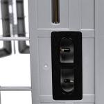 Amazon Basics 8-Panel Octagonal Plastic Pet Pen Fence Enclosure With Gate, 28 inches, Grey