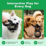 Goughnuts — Dog Toys for Aggressive Chewers | Virtually Indestructible Pull Toy for Large Breeds Such as Pit Bulls and German Shepherds | Heavy Duty Tug Dog Toy | Large | Black