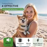 3300ft Dog Training Collar with Remote,Waterproof Dog Shock Collar for Small Medium Large Dogs, Electric Dog Collar with Beep Vibration Shock Boost Shock and Security Lock (Black 2)